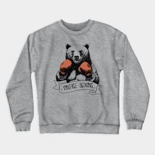 Vintage Boxing Boxing Bear Crewneck Sweatshirt